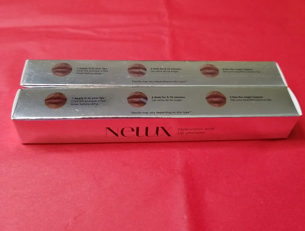 Nelux Hyaluronic Acid Lip Plumper 2 each New Without Tag